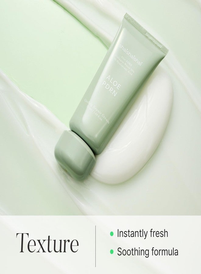 shaishaishai Aloe PDRN Cooling Repair Cream – Hydrating Soothing Face Moisturizer with Vegan Collagen & Hyaluronic Acid, Calms Heat-Stressed Skin, 50ml - Image 5